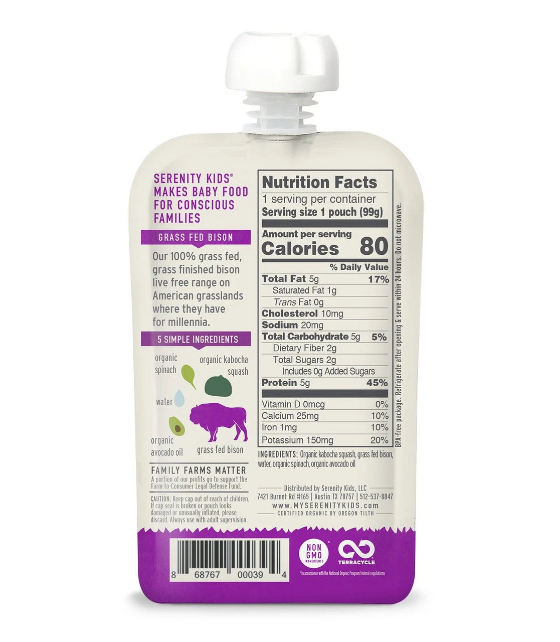 OG3 SERKID BISN/SQSH/SPN ( 6 X 3.5 OZ   )