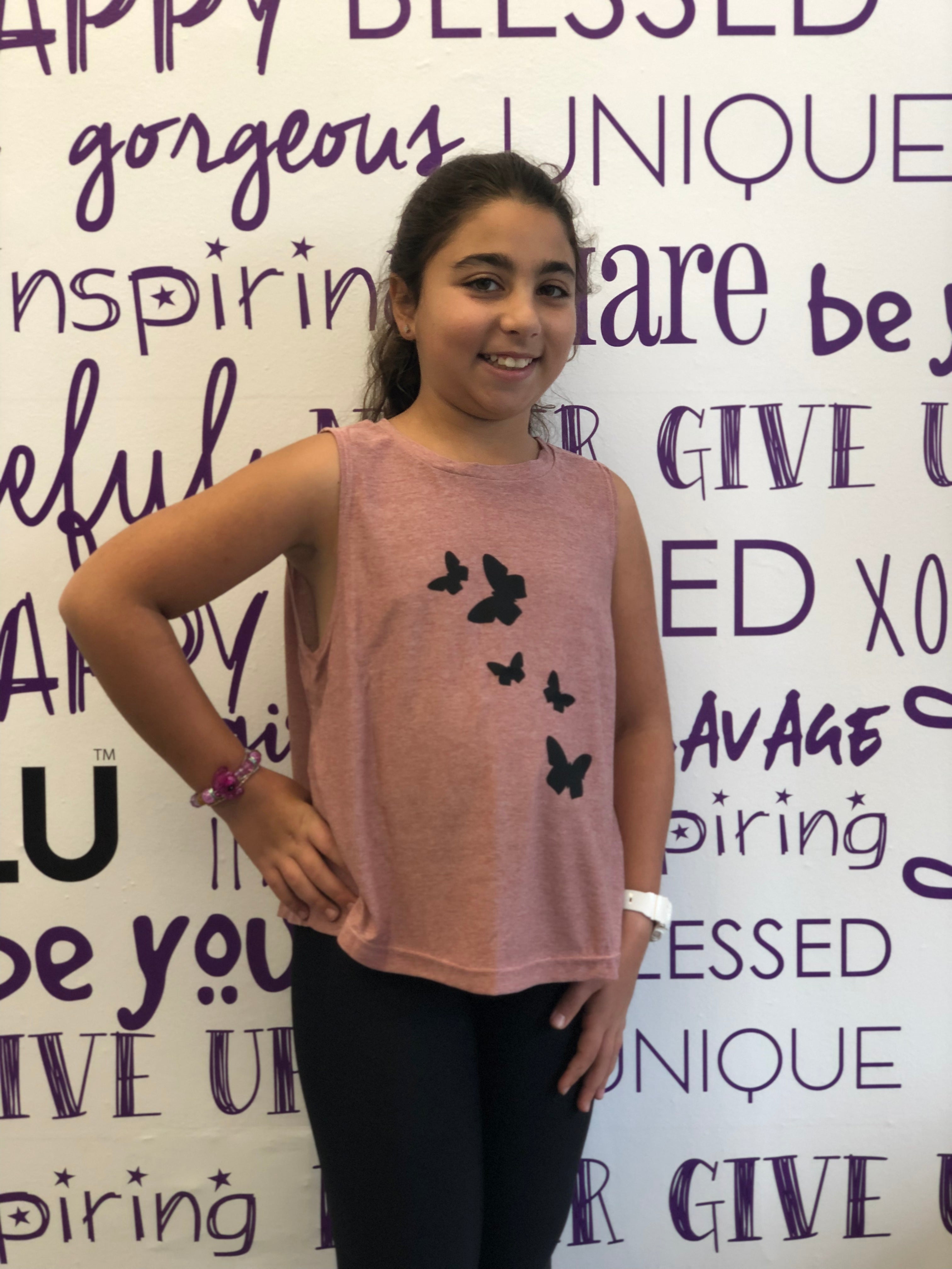 Butterflies Pink Tank