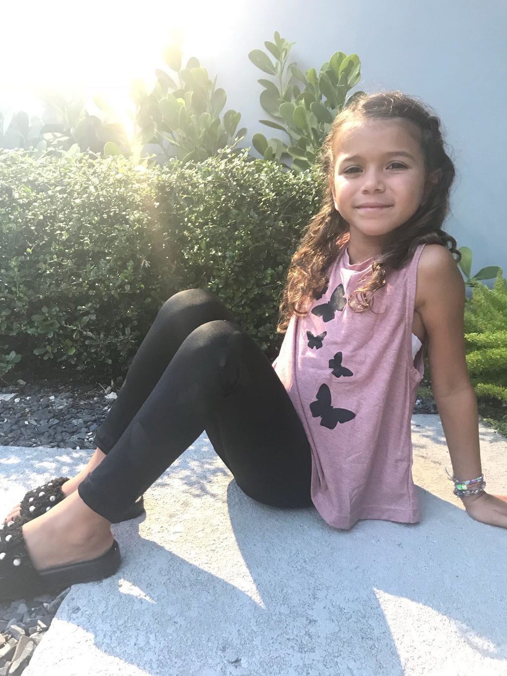 Butterflies Pink Tank